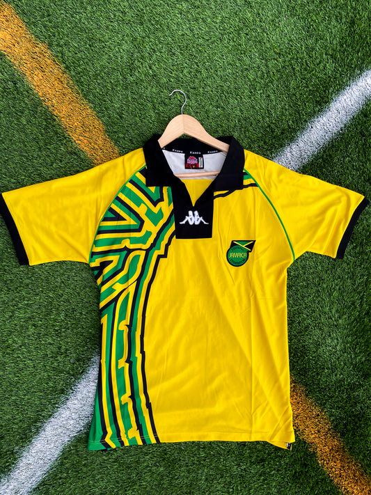 Jamaica 1998 Home Vintage World Cup Jersey – Rare Reggae Boyz Kit from Historic Debut on Football’s Biggest Stage - Five Of Cups Official