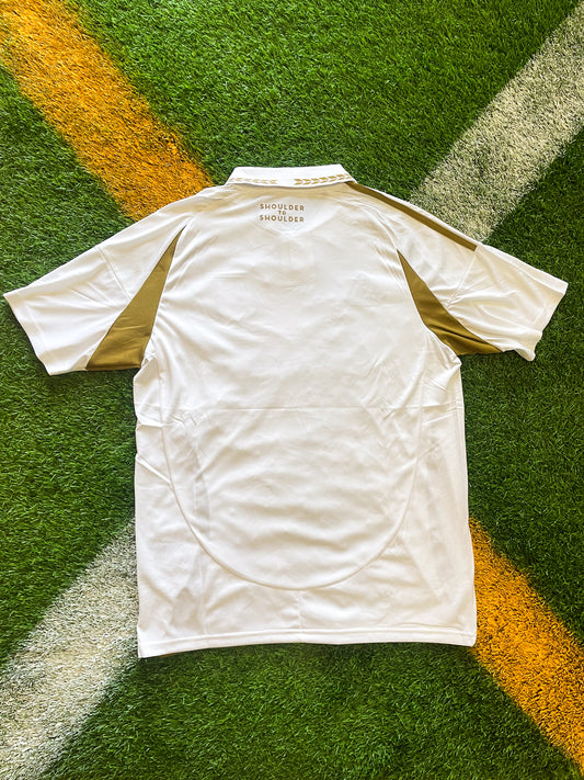 LAFC 2024/2025 Home Jersey White – Sleek Black & Gold Style with Modern Edge - Five Of Cups Official
