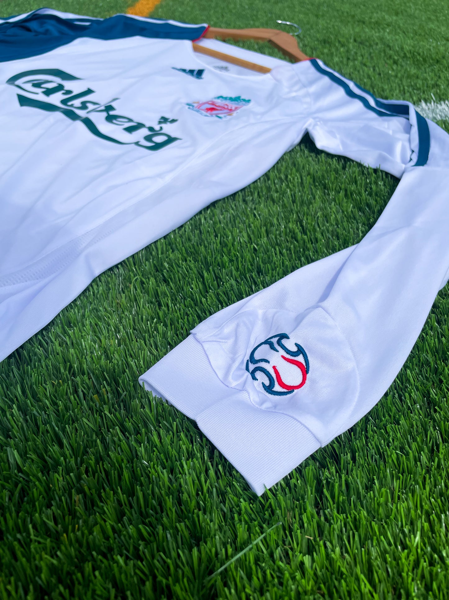 Liverpool 2006–2007 Third Jersey Gerrard #8 – Rare White Adidas Premier League Vintage Football Shirt - Five Of Cups Official