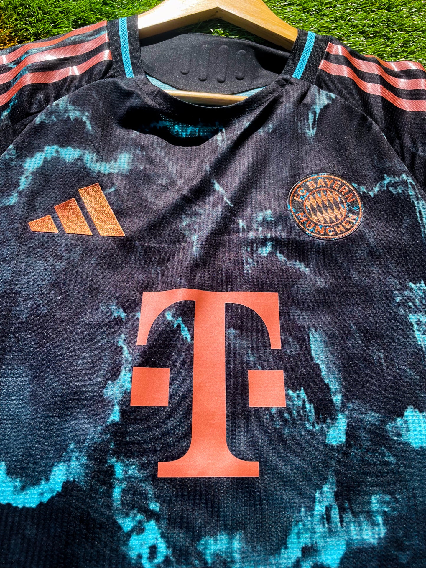 Bayern Munich 2024-2025 Away Lightning Player Version Soccer Jersey – Striking Modern Design - Five Of Cups Official
