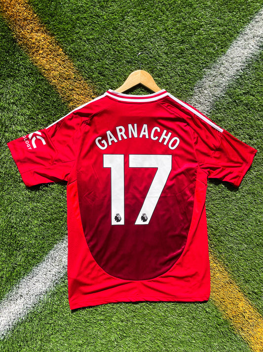 Manchester United 2024β2025 Home Jersey Garnacho #17 β Modern Red Adidas Football Shirt - Five Of Cups Official