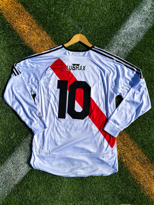 River Plate 2009/2010 Home #10 Jersey – Retro Adidas Long Sleeve with Classic Red Sash - Five Of Cups Official