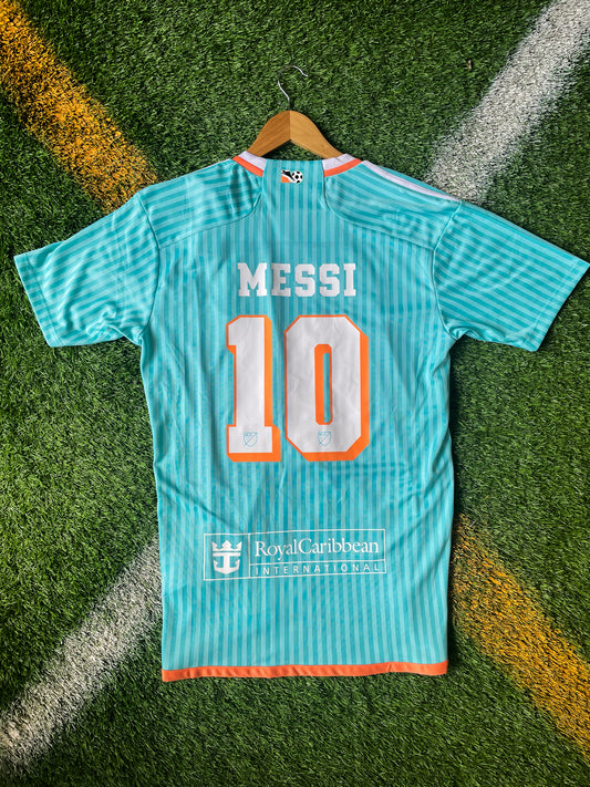 Inter Miami 2024/2025 Third Messi #10 Teal Jersey – Dolphins-Inspired South Beach Style - Five Of Cups Official