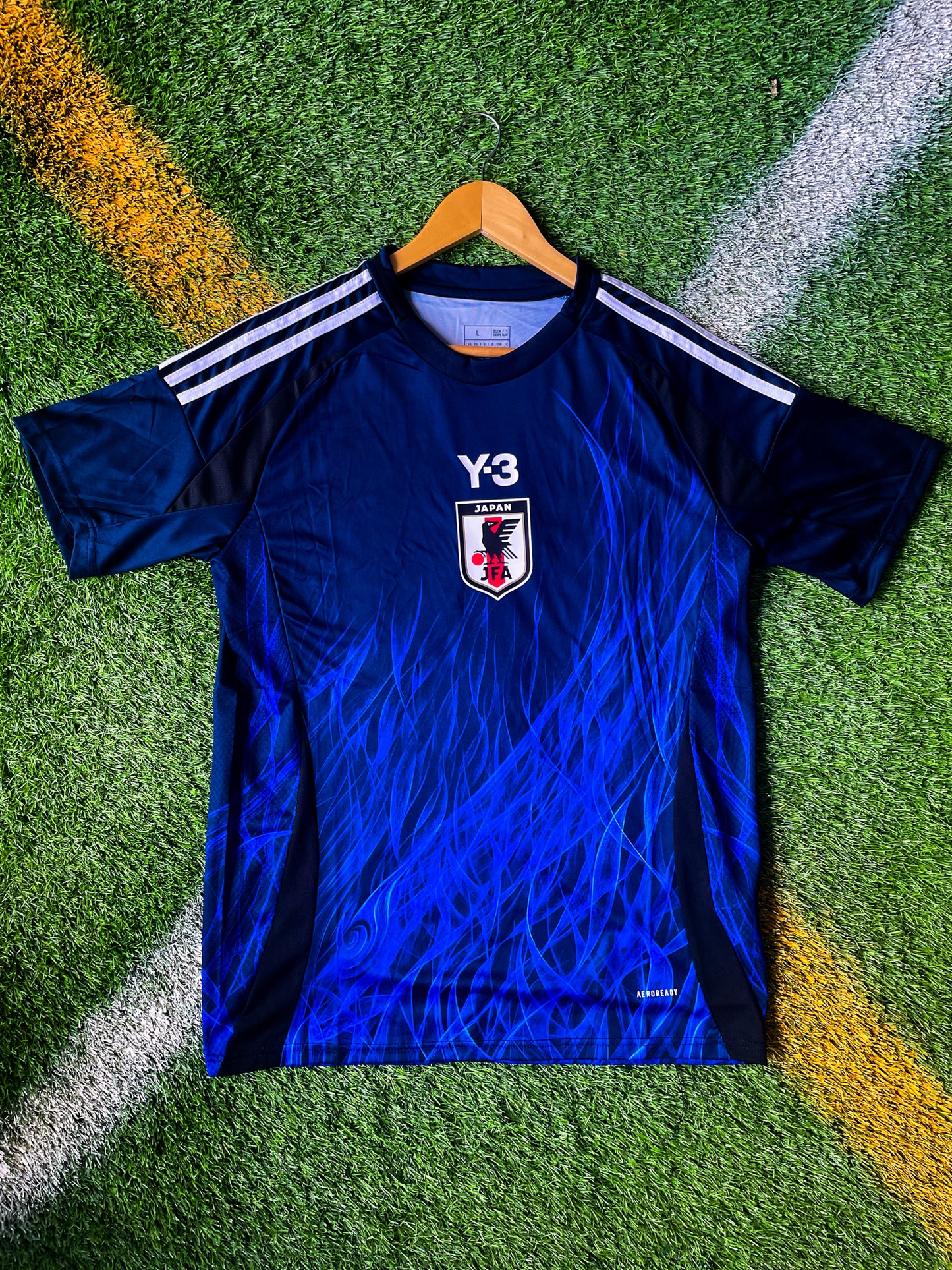 Japan 2024 Home Y-3 Collaboration Soccer Jersey – Avant-Garde Adidas x Yohji Yamamoto Design with JFA Crest - Five Of Cups Official