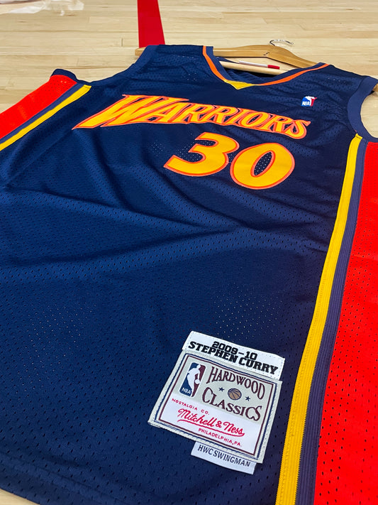 Golden State Warriors 2009/2010 - Retro Curry Jersey - Five Of Cups Official