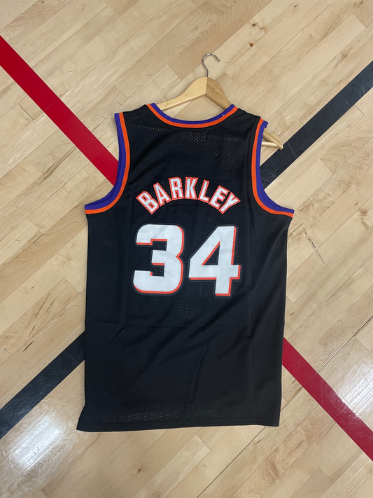 Arizona Suns 1995 Charles Barkley #34 Legendary NBA Jersey – Black and Orange Powerhouse - Five Of Cups Official