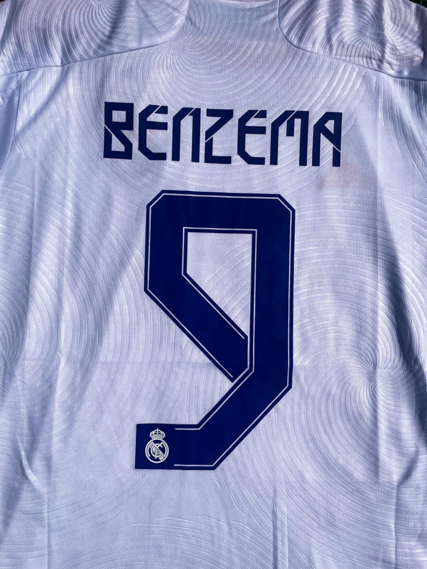 Real Madrid 2021–2022 Home Jersey – Benzema #9 Champions League Champions Shirt - Five Of Cups Official