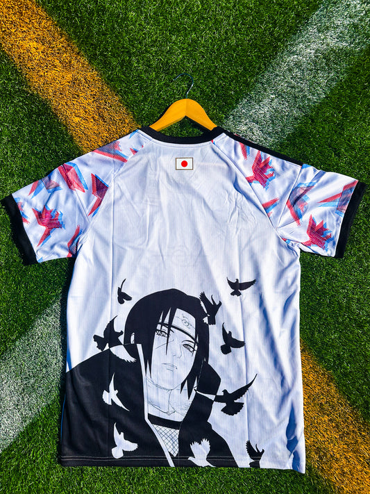 Japan 2024 Special Edition Naruto Soccer Jersey – White Kit Featuring Iconic Anime Graphic & JFA Crest - Five Of Cups Official