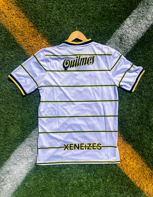 Boca Juniors 1998/1999 Third Jersey – Vintage White & Yellow Throwback Kit - Five Of Cups Official