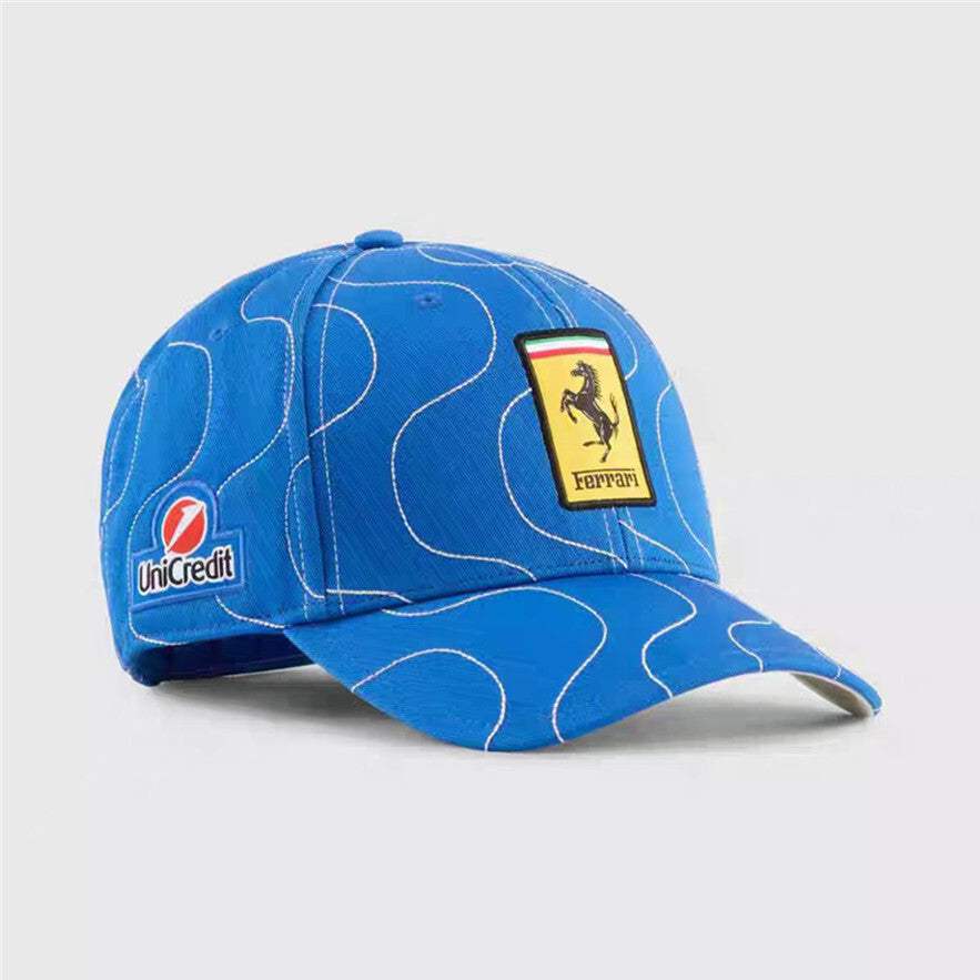 Ferrari Scuderia 2024 Miami GP Team Cap – Azzurro Heritage Edition