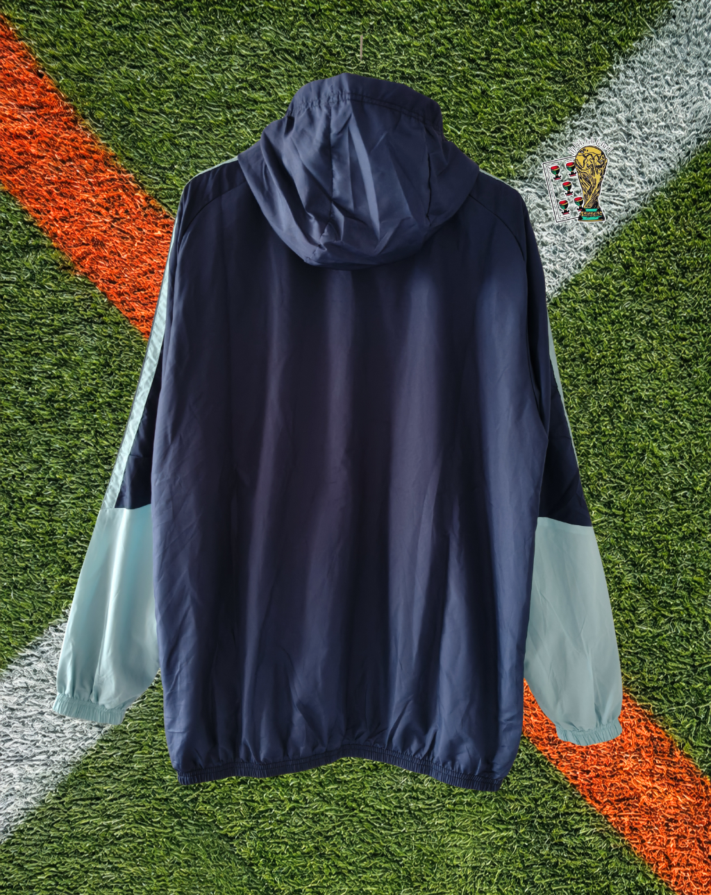 Argentina 2010s Windbreaker – Albiceleste Navy Hooded Edition