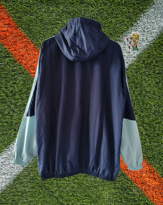 Argentina 2026 Windbreaker – Albiceleste Navy Hooded Edition