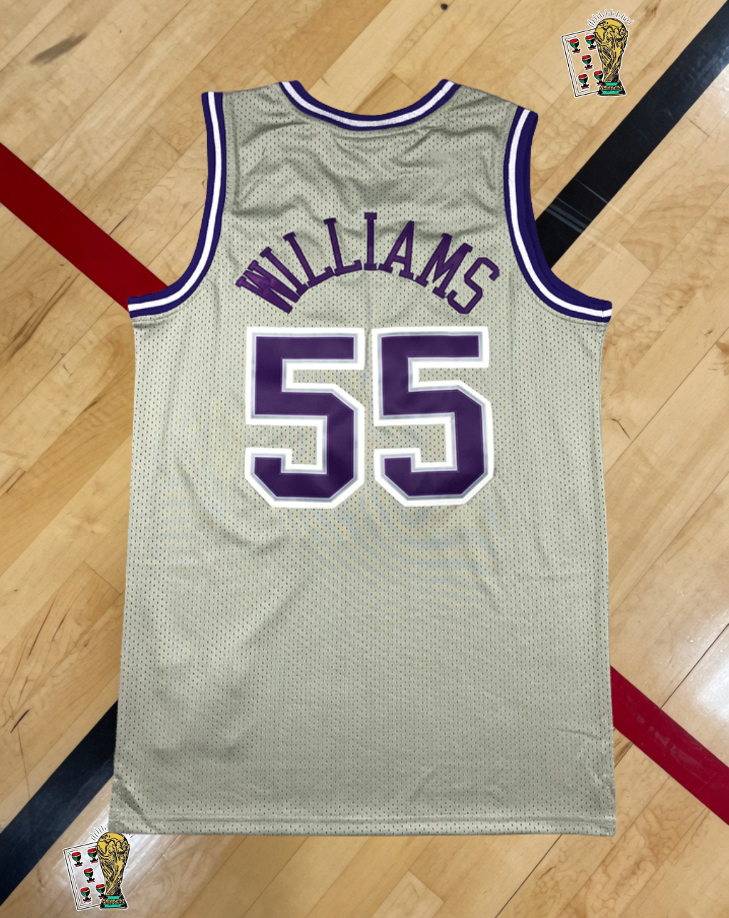 Sacramento Kings 2000-01 Alternate Jersey – Williams Silver Edition