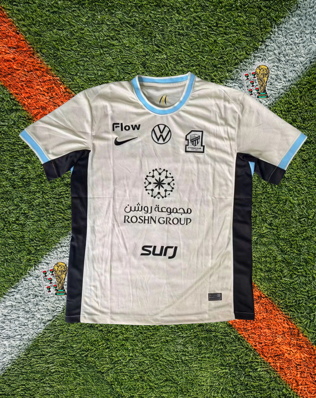 Al Ittihad 2023-24 Away Jersey – Sky Trim Edition