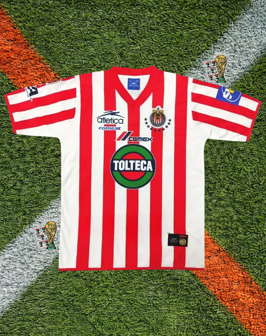 Chivas de Guadalajara 2001 Home Jersey – Centenario Stripe Edition