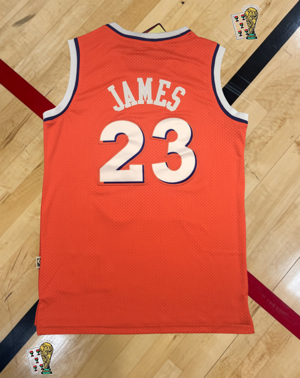 Cleveland Cavaliers 2015-16 Alternate Jersey – Orange Hardwood Edition