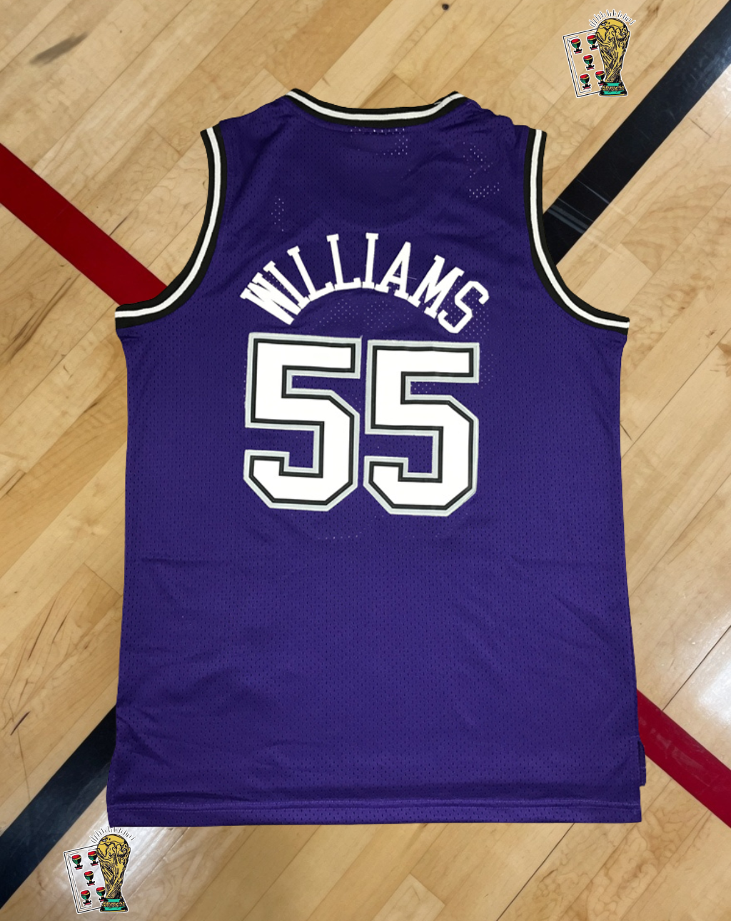 Sacramento Kings 1998-99 Away Jersey – Williams Purple Edition