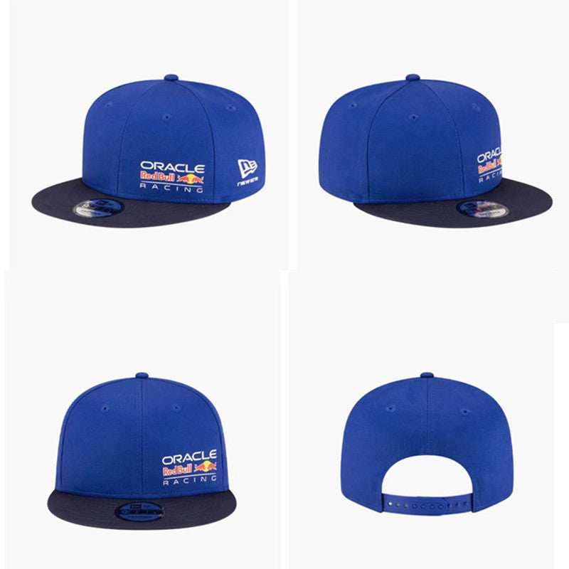 Red Bull Oracle Racing Team Flat Cap – Heritage Navy Blue Edition