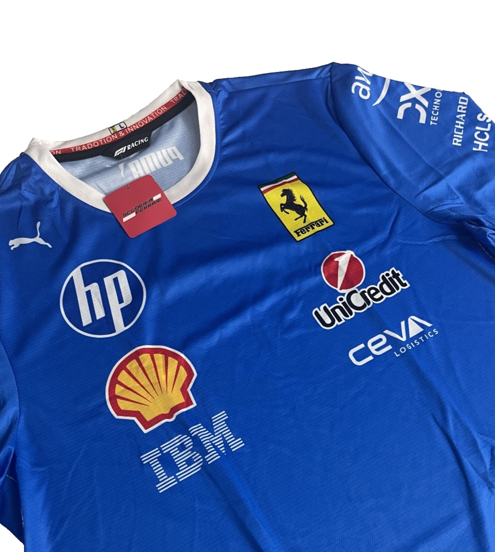 Ferrari Scuderia Formula 1 Blue Team Shirt -Puma Racing Special Edition