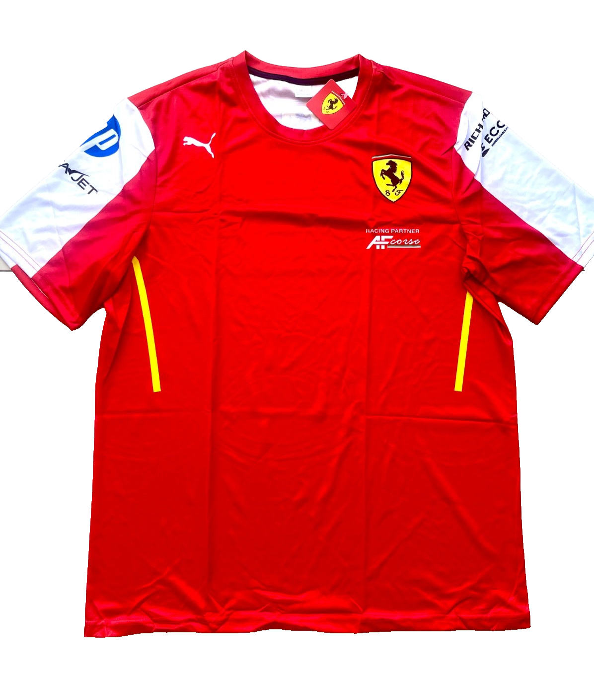 Ferrari Formula 1 Red Team Jersey – Classic Red with White Sleeves Design