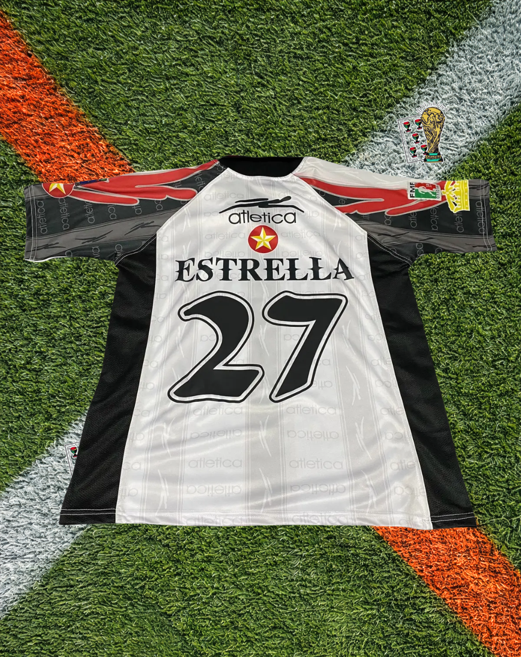 Atlas 2001-02 Away Jersey – PMF Centre Stripe Edition