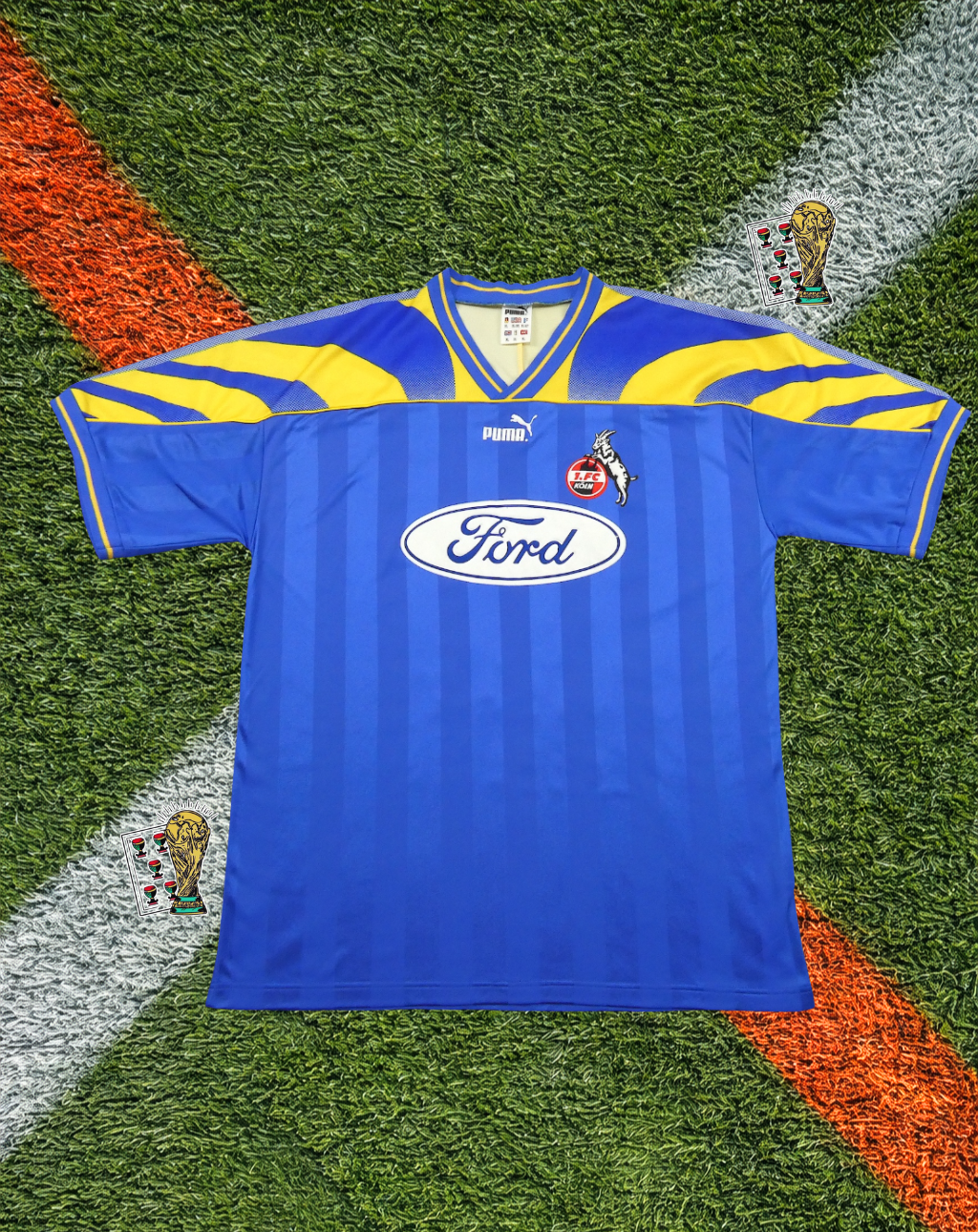 1. FC Köln 1996-97 Third Jersey – Sunburst Blue Edition