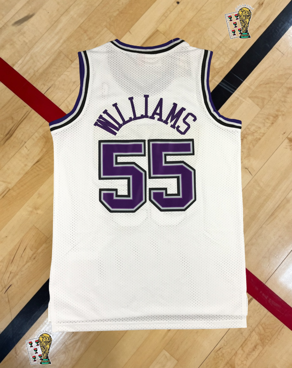 Sacramento Kings 1998-99 Home Jersey – Williams White Edition