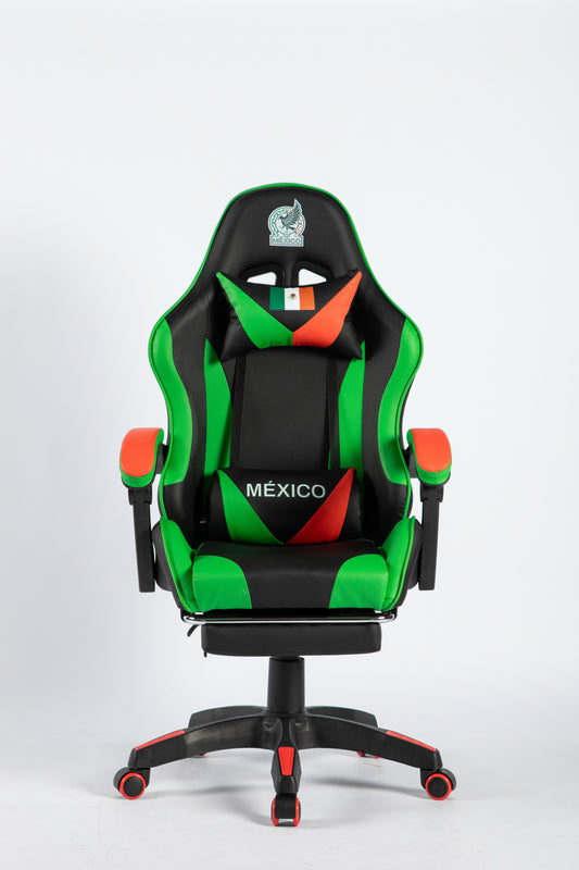 Official Mexico Raptor Gaming/Office Chair-Green Edition- PLAY FC