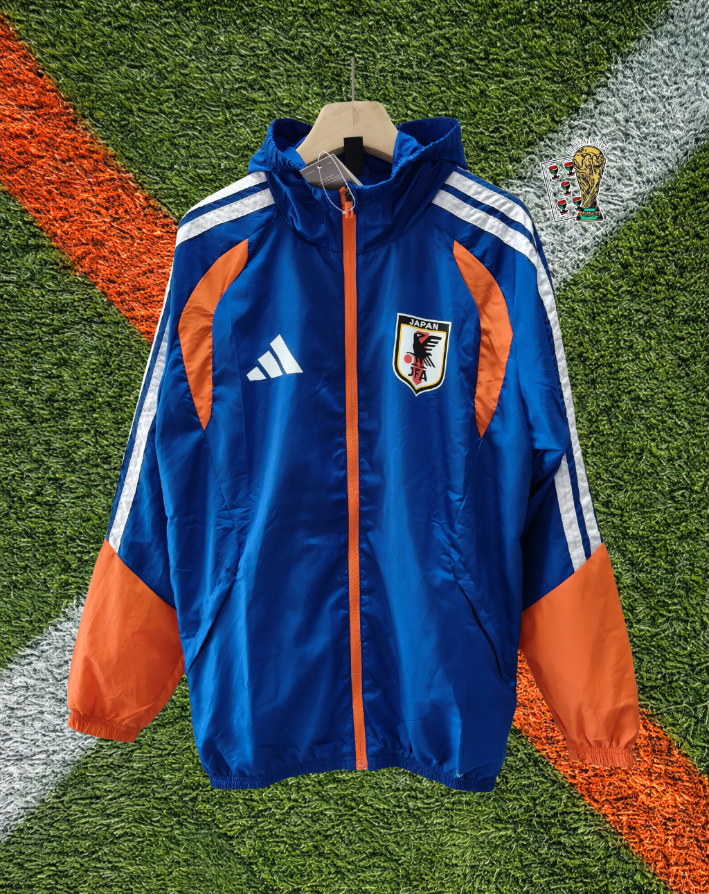 Japan 2010s Windbreaker – Samurai Blue Hooded Edition