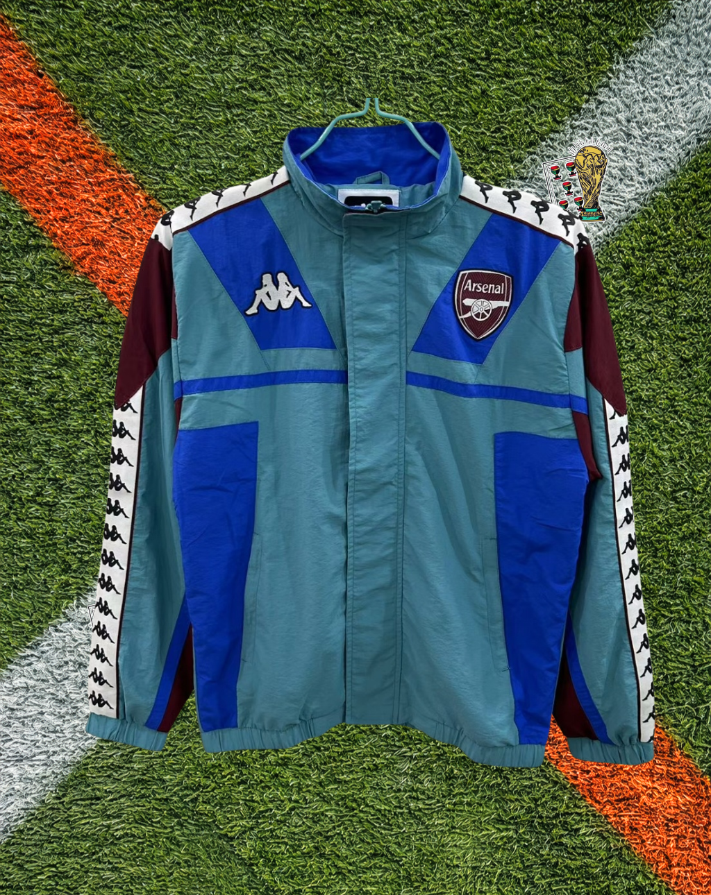 Arsenal 1990s Windbreaker – Gunners Teal Classic