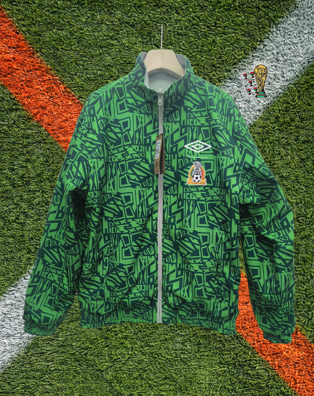 Mexico 2010s Windbreaker – El Tri Green Monogram Edition