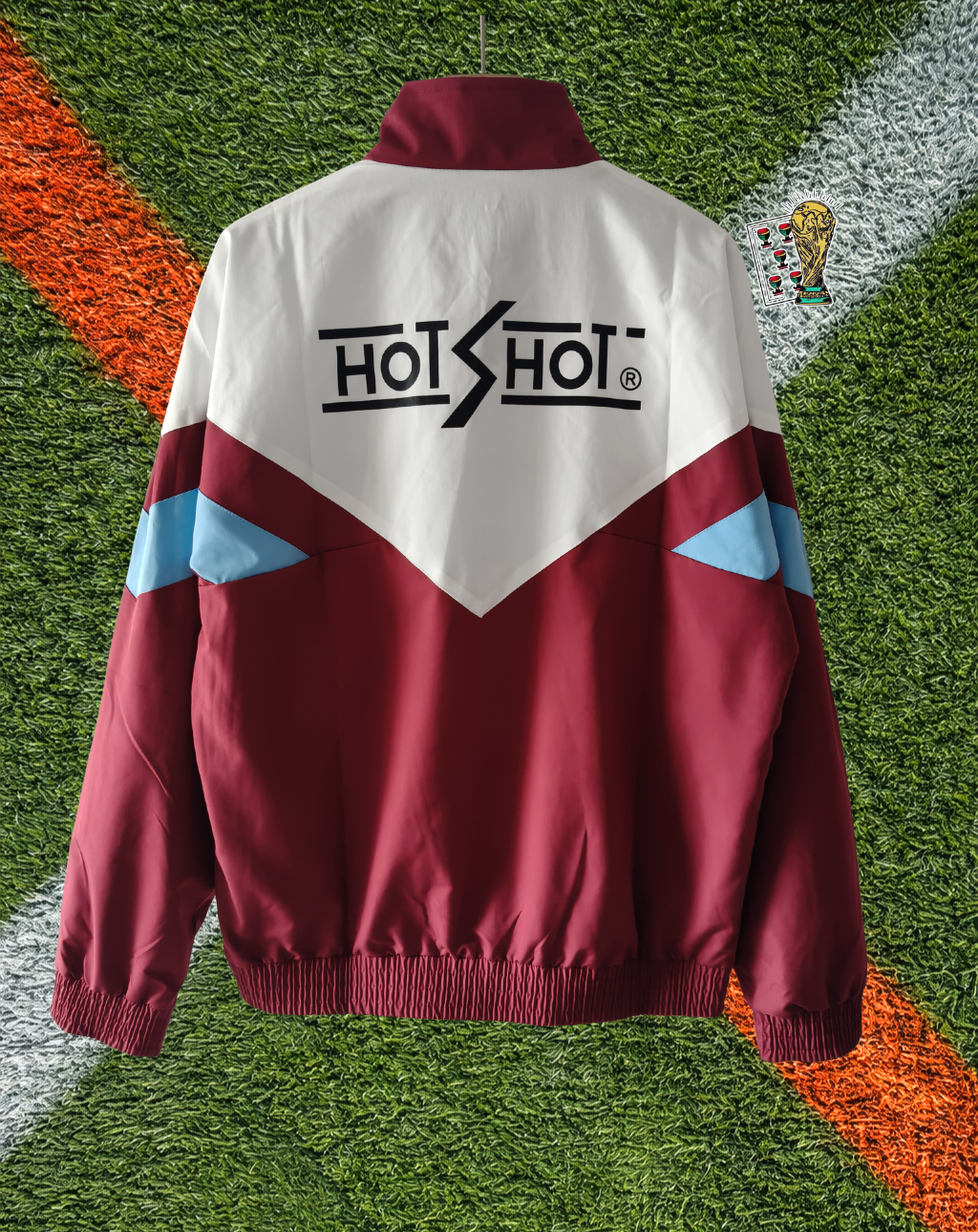 Sevilla FC 1990s Windbreaker – Nervión Maroon Classic