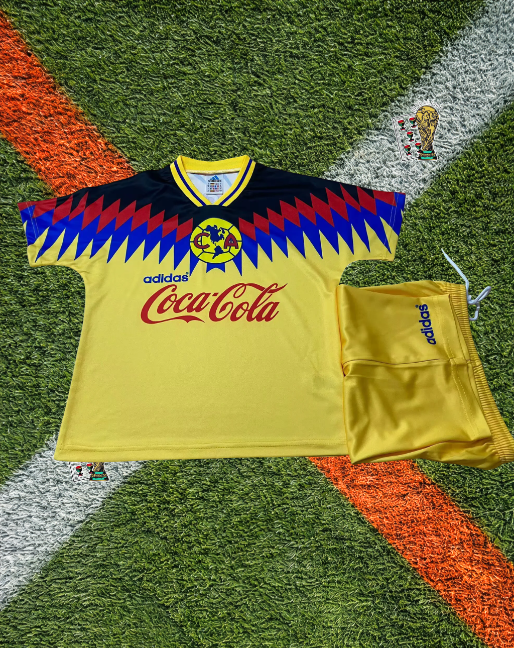 Club America 1994-95 Home Jersey – Golden Zigzag Edition