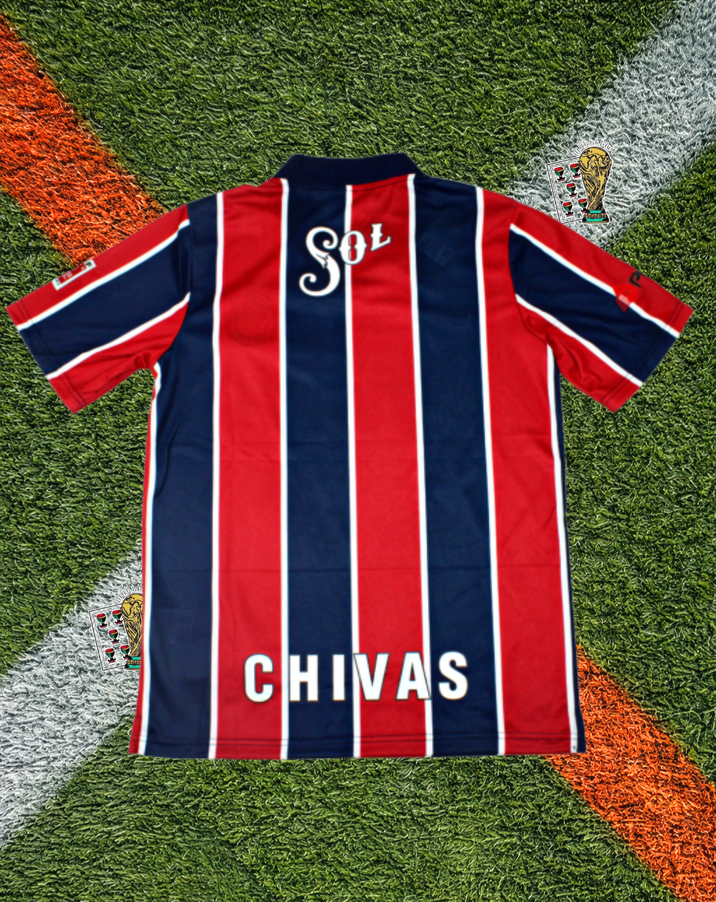 Chivas de Guadalajara 1998 Away Jersey – Navy Stripe Classic Edition