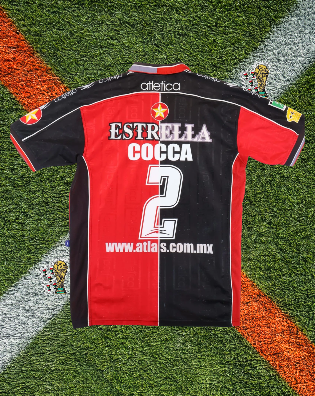 Atlas 1999-2000 Home Jersey – Corona Plain Halved Edition