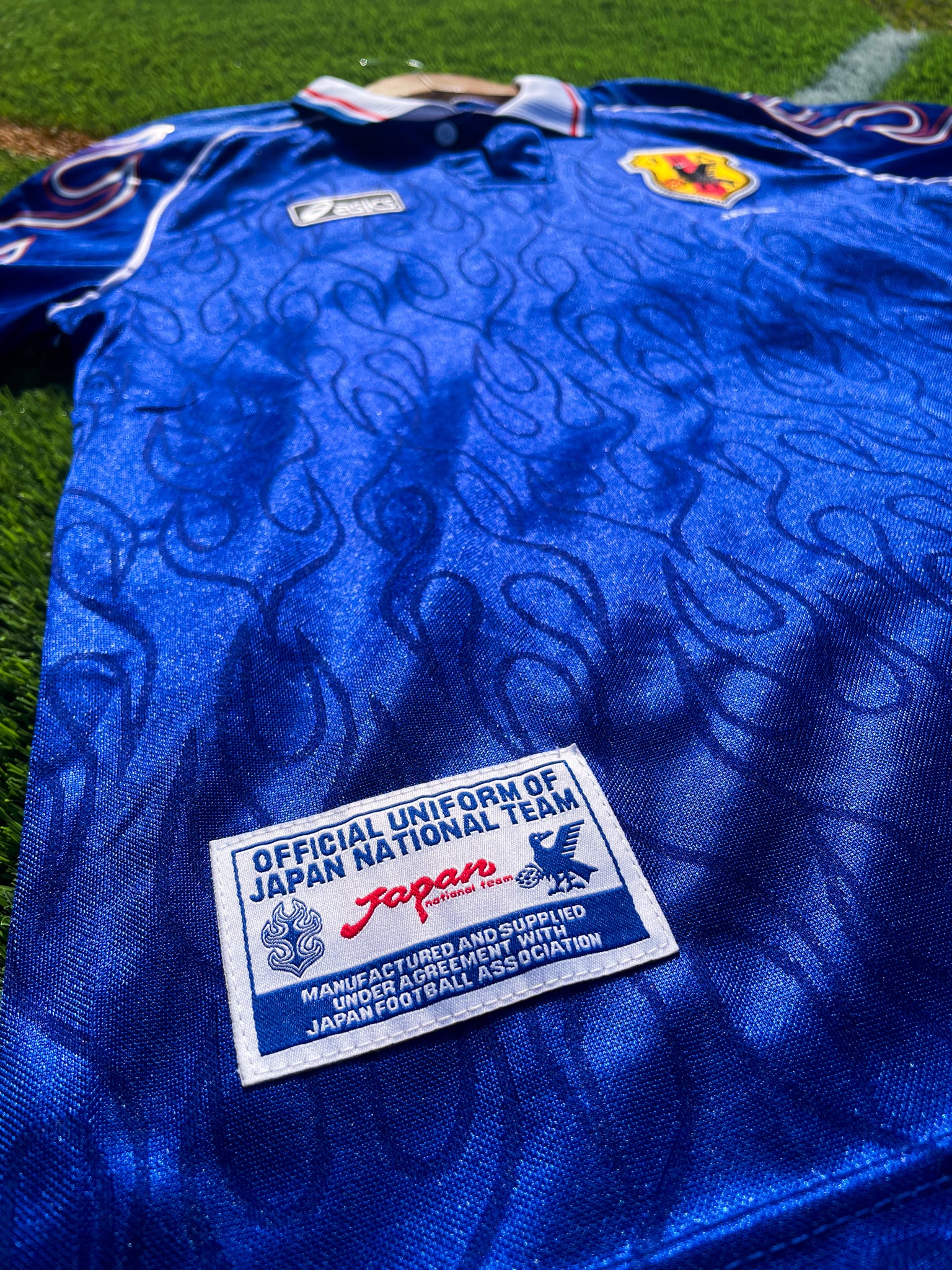 Japan 1998 Home -World Cup Retro Soccer Jersey - Five Of Cups Official