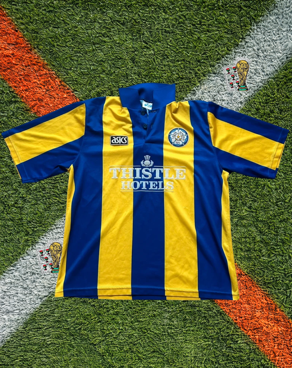 Leeds United 1996-97 Home Jersey – Thistle Stripe Edition