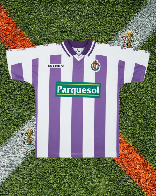 Real Valladolid 1998-99 Home Jersey – Purple Stripe Edition