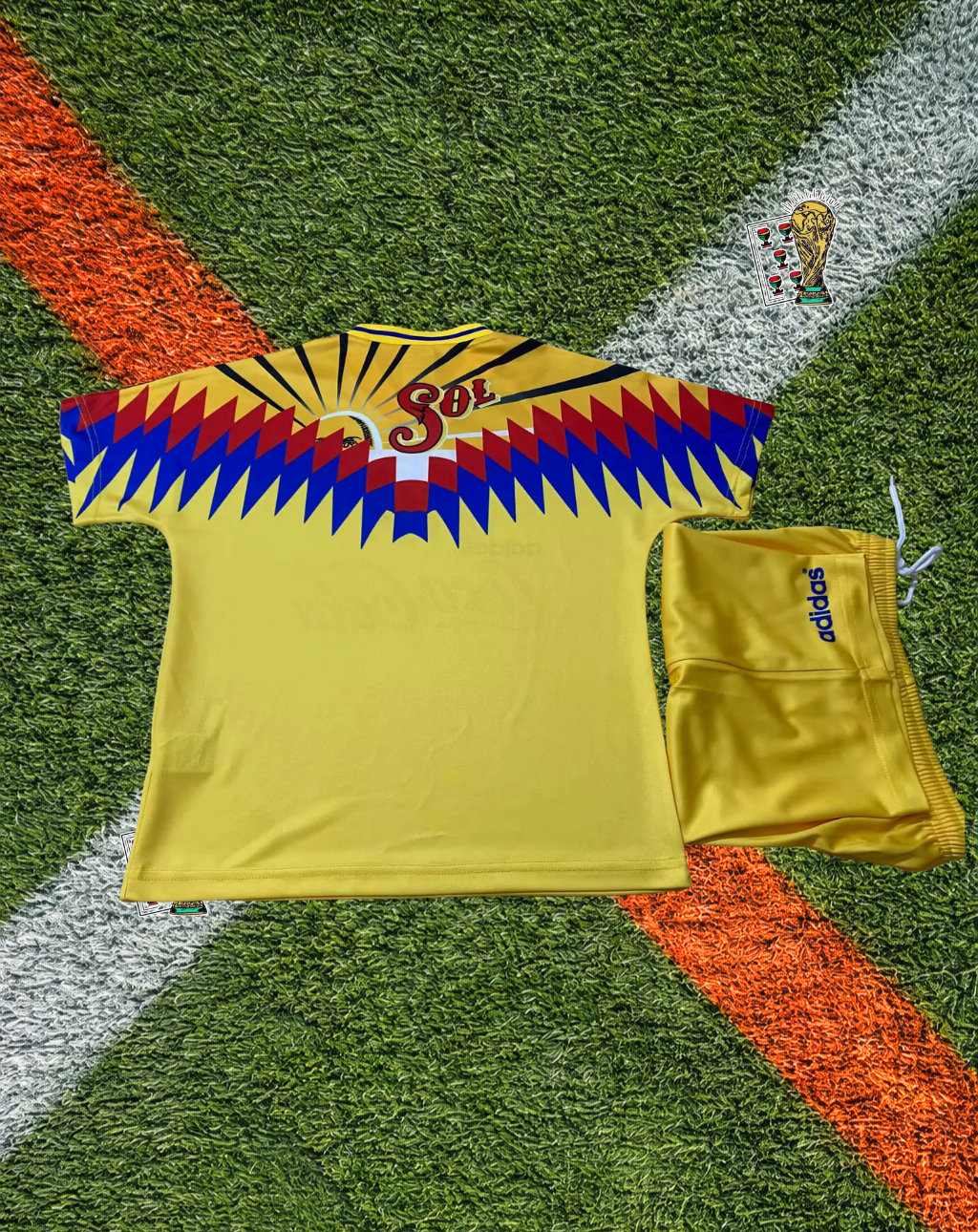 Club America 1994-95 Home Jersey – Golden Zigzag Edition