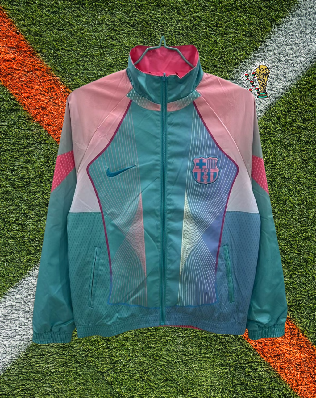 Barcelona 2020s Windbreaker – Blaugrana Teal Modern Edition
