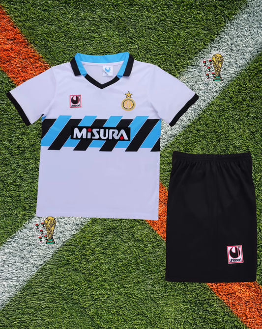 Inter Milan 1988-89 Away Jersey – Diagonal Stripe Away Youth Edition