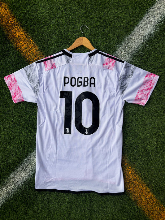 Juventus 2023-24 Away Pogba #10 Modern Pink and White Jersey β Contemporary Club Statement Piece - Five Of Cups Official