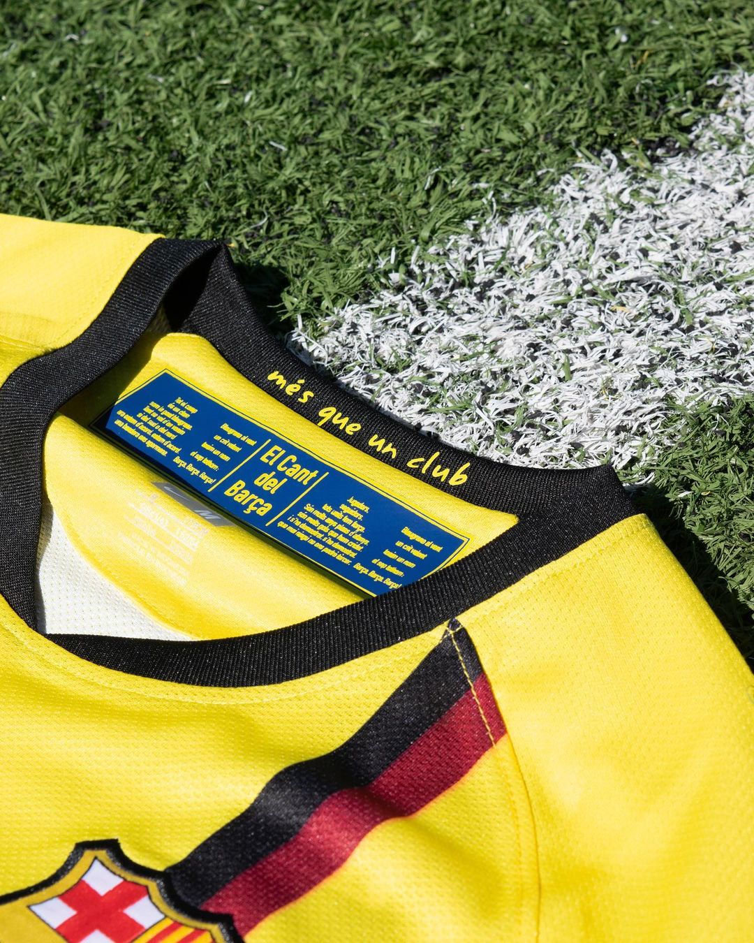 FC Barcelona 2008–09 Away Jersey – Bright Yellow – Treble Season Tribute