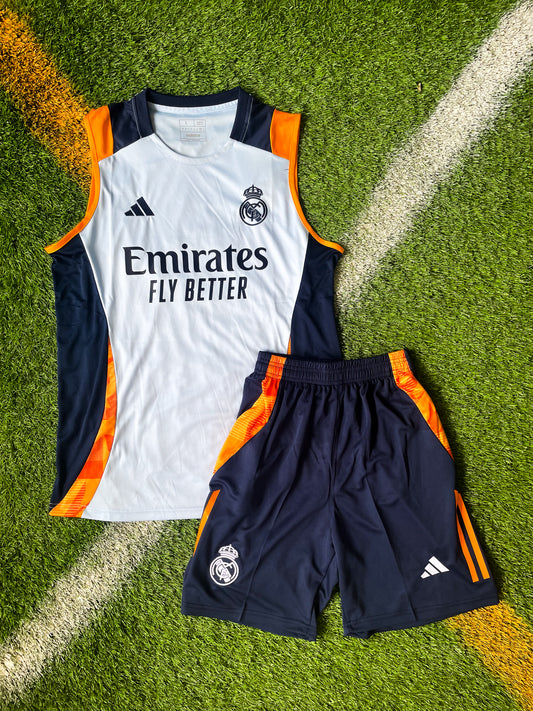 Real Madrid 2024-2025 Exclusive Training Kit – Adidas Modern Performance Soccer Set - Five Of Cups Official
