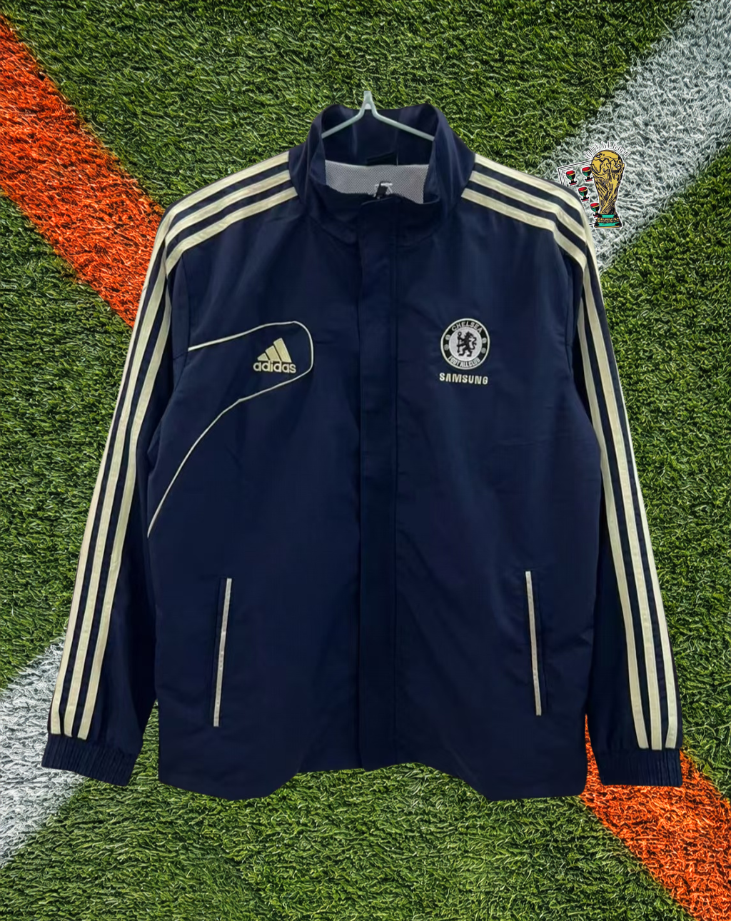 Chelsea 2000s Windbreaker – Blues Navy and Gold Classic