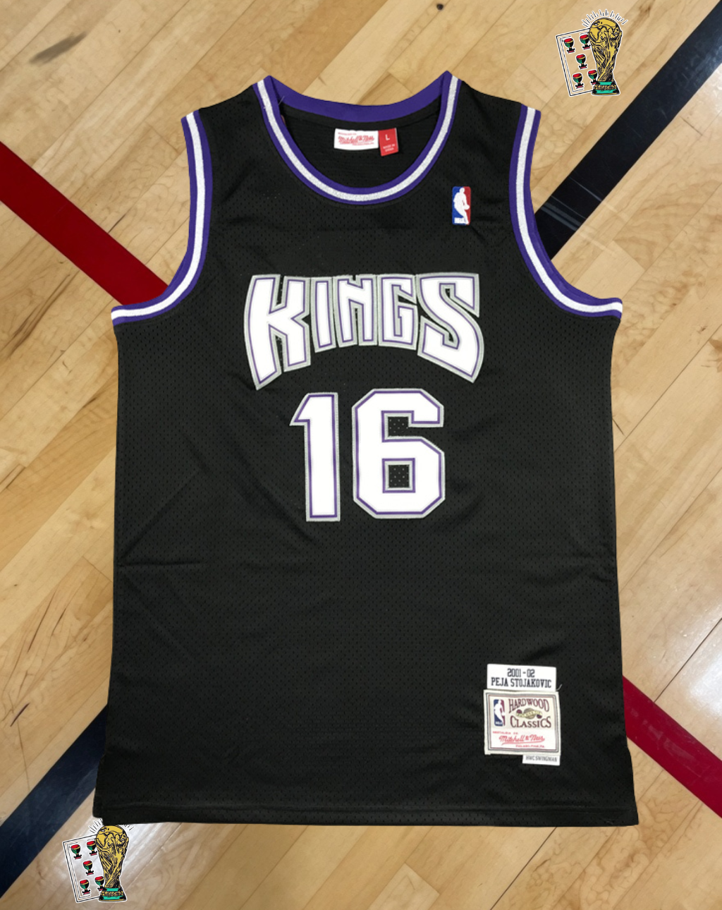 Sacramento Kings 2001-02 Alternate Jersey – Stojaković Black Edition