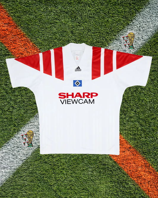 Hamburger SV 1993-94 Away Jersey – Diagonal Trim Away Edition