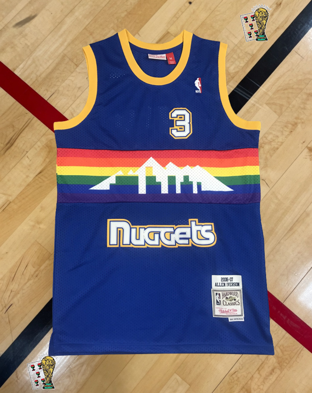 Denver Nuggets 2006-07 Alternate Jersey – Rainbow Skyline Modern Edition