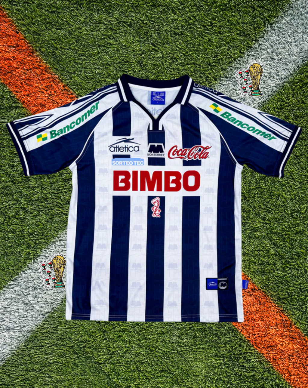 CF Monterrey 1998-99 Home Jersey – Bimbo Classic Stripe Edition