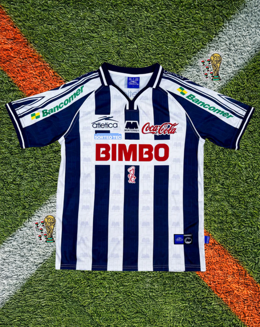CF Monterrey 1998-99 Home Jersey – Bimbo Classic Stripe Edition
